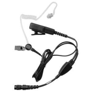 Hytera PD7/9 Series 2 Wire Acoustic Tube Earpiece - Inline Mic/PTT - Hirose Connector