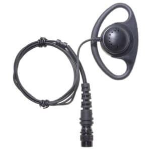 ICOM IC-F30G/40G D Shape Receive Only Earpiece - Hirose Connector