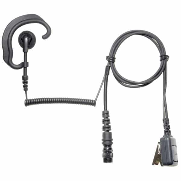 Kenwood TK Series G Shape Earpiece Inline Mic/PTT - Hirose Connector