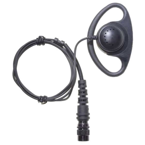 Kenwood TK Series Multipin D Shape Receive Only Earpiece - Hirose Connector