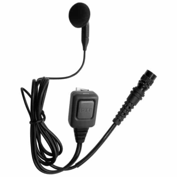 Motorola CP/GP Series Earbud Earpiece & Inline Mic/PTT - Hirose Connector