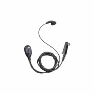 Hytera TC-700P Earbud & Microphone & Inline PTT - Black