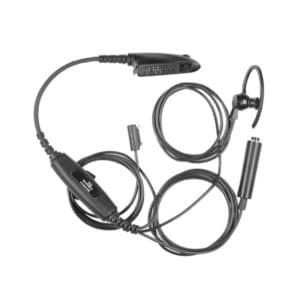 Motorola GP Series 3 Wire Earpiece, PTT/Mic Separated - Black