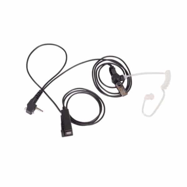 Vertex VX-920 3-Wire Surveillance Earpiece With Mic/PTT