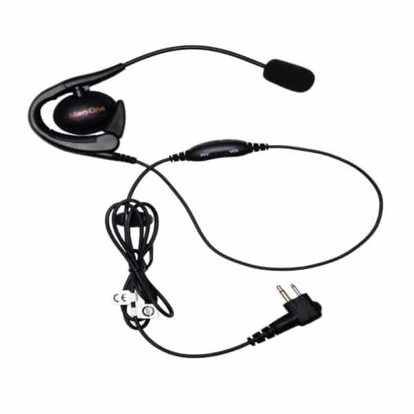 Motorola DP1000 Mag One Earset, Boom Mic & Inline PTT/VOX Switch