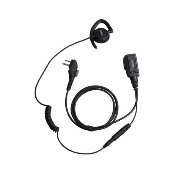 Hytera PD505/PD565 Over Ear Adjustable Earpiece, Inline Mic/PTT