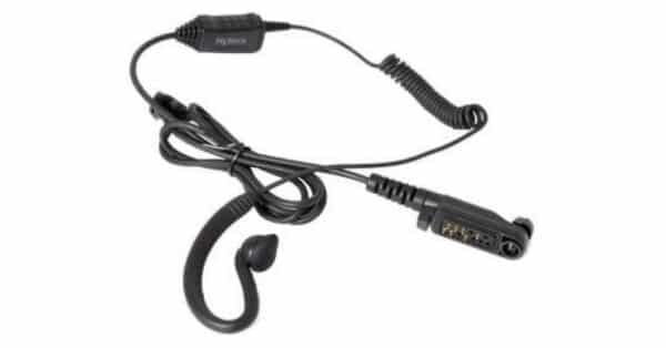 Hytera PD6 series C style earloop with integrated PTT and Mic cable.